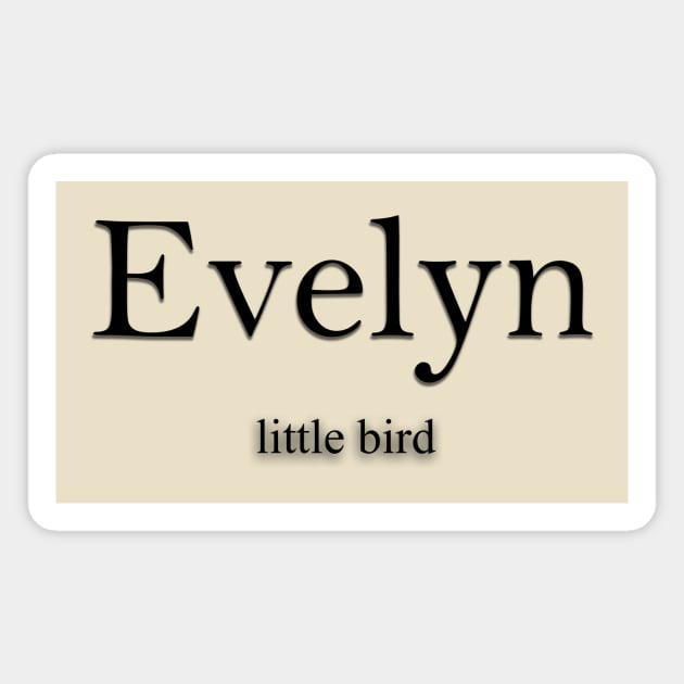 Evelyn Name meaning Magnet by Demonic cute cat